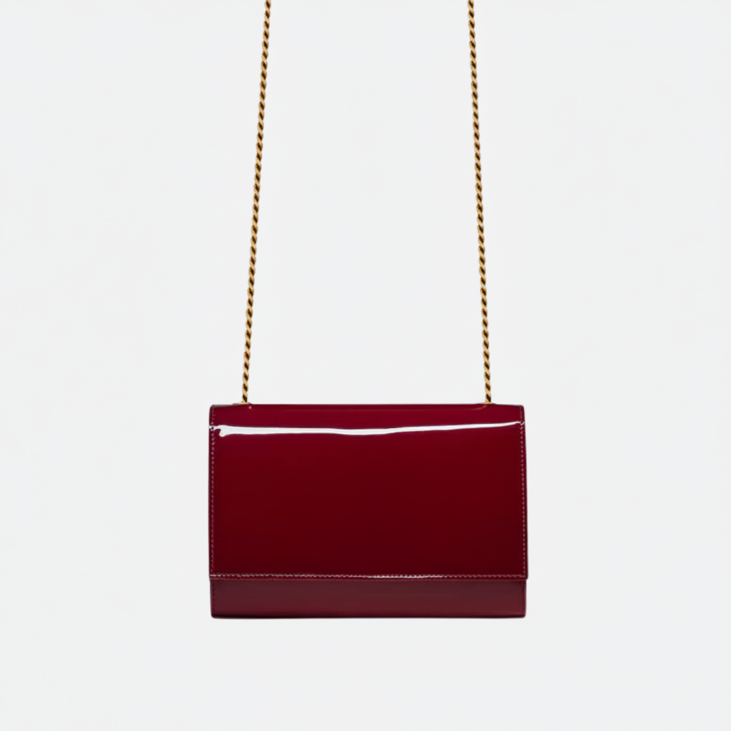SAINT LAURENT KATE SMALL SHOULDER BAG IN PATENT LEATHER